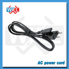 VDE 2.5A 250V cordón de alimentación de 2 clavijas con enchufe IEC C7 C5